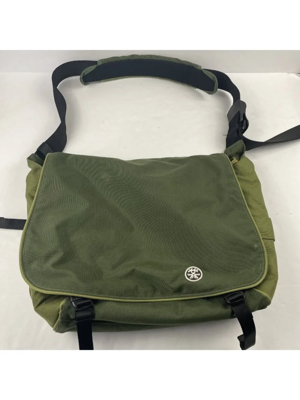 Crumpler Messenger Bag The Horseman Laptop Padded School Travel Green Canvas